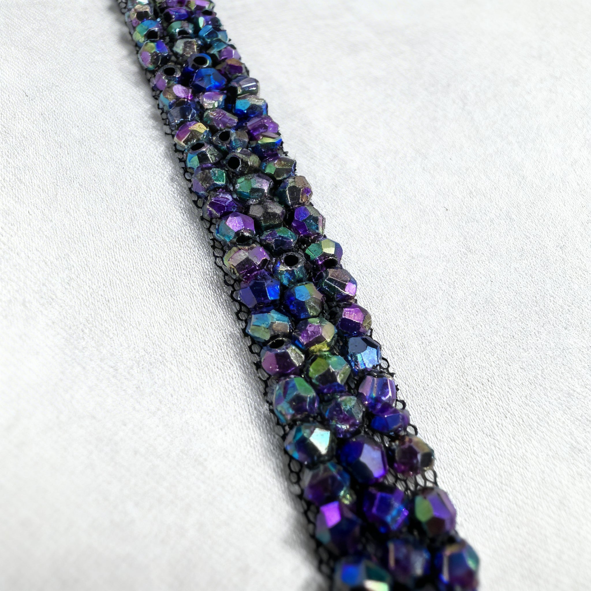 Luxury Beaded Trim, Pearl Embellishment Trim, Fashion Sewing Trim for Dresses & Accessories - Made in USA by Faraj Beading