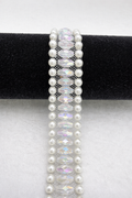 Beaded Trim by the Yard, Designer Mesh Trim, Sewing or Adhesive Trim, Fashion Embellishment - Made in USA by Faraj Beading
