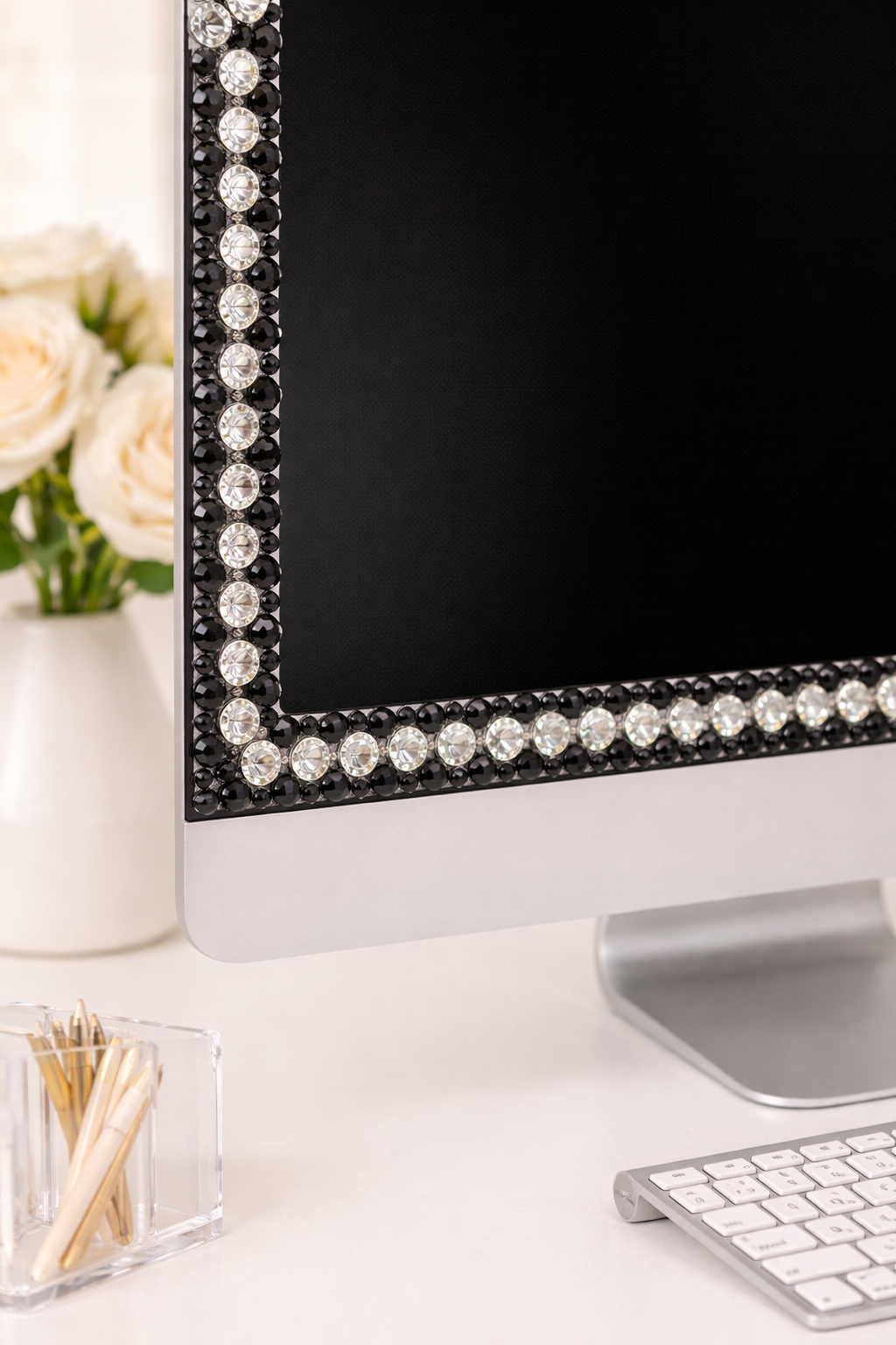 Rhinestone Pearl Beaded Trim by the Yard, Center Crystal Chain Trim with Beaded Edges, Bridal Designer Sewing Trim, Self Adhesive Option