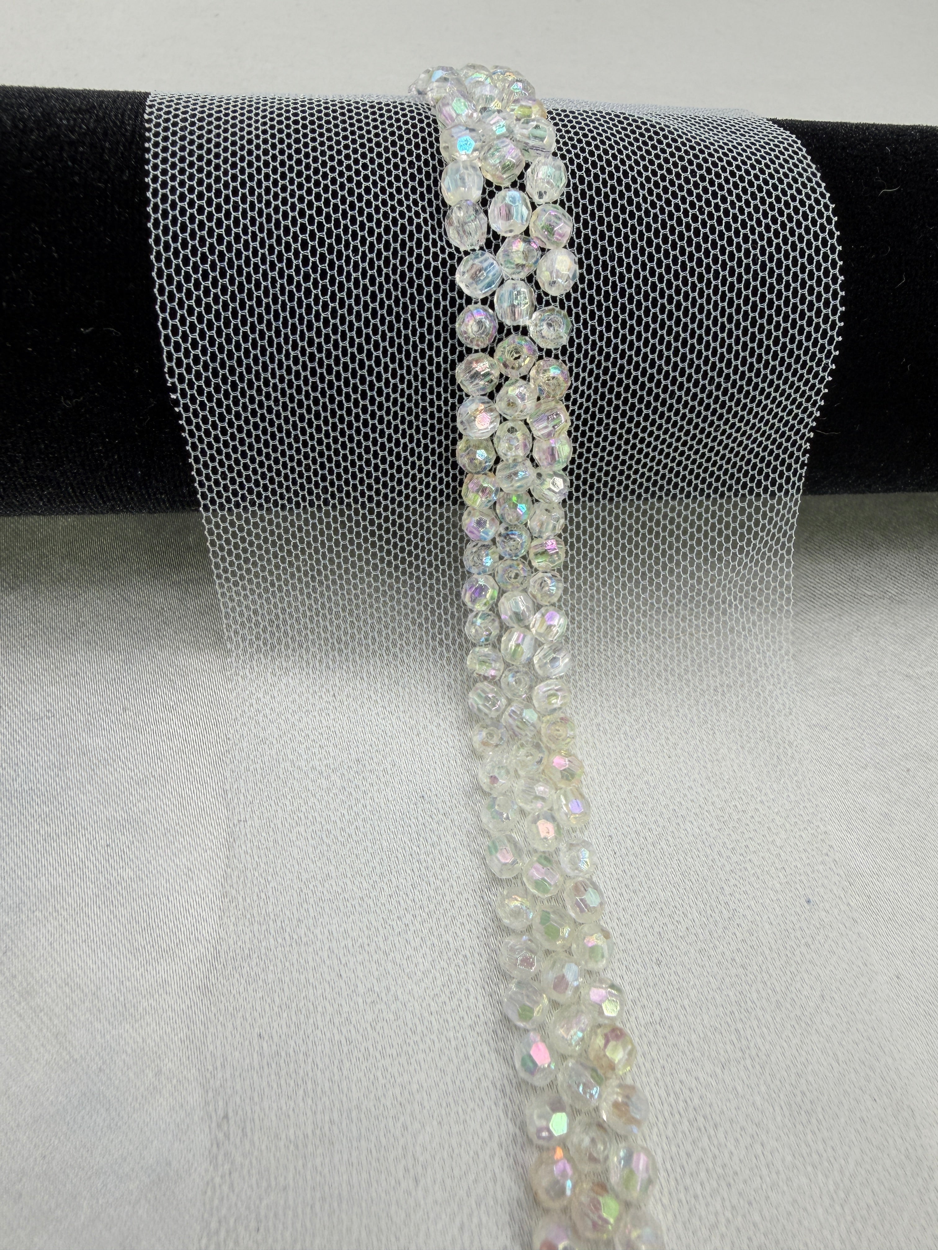 Luxury Beaded Trim, Pearl Embellishment Trim, Fashion Sewing Trim for Dresses & Accessories - Made in USA by Faraj Beading
