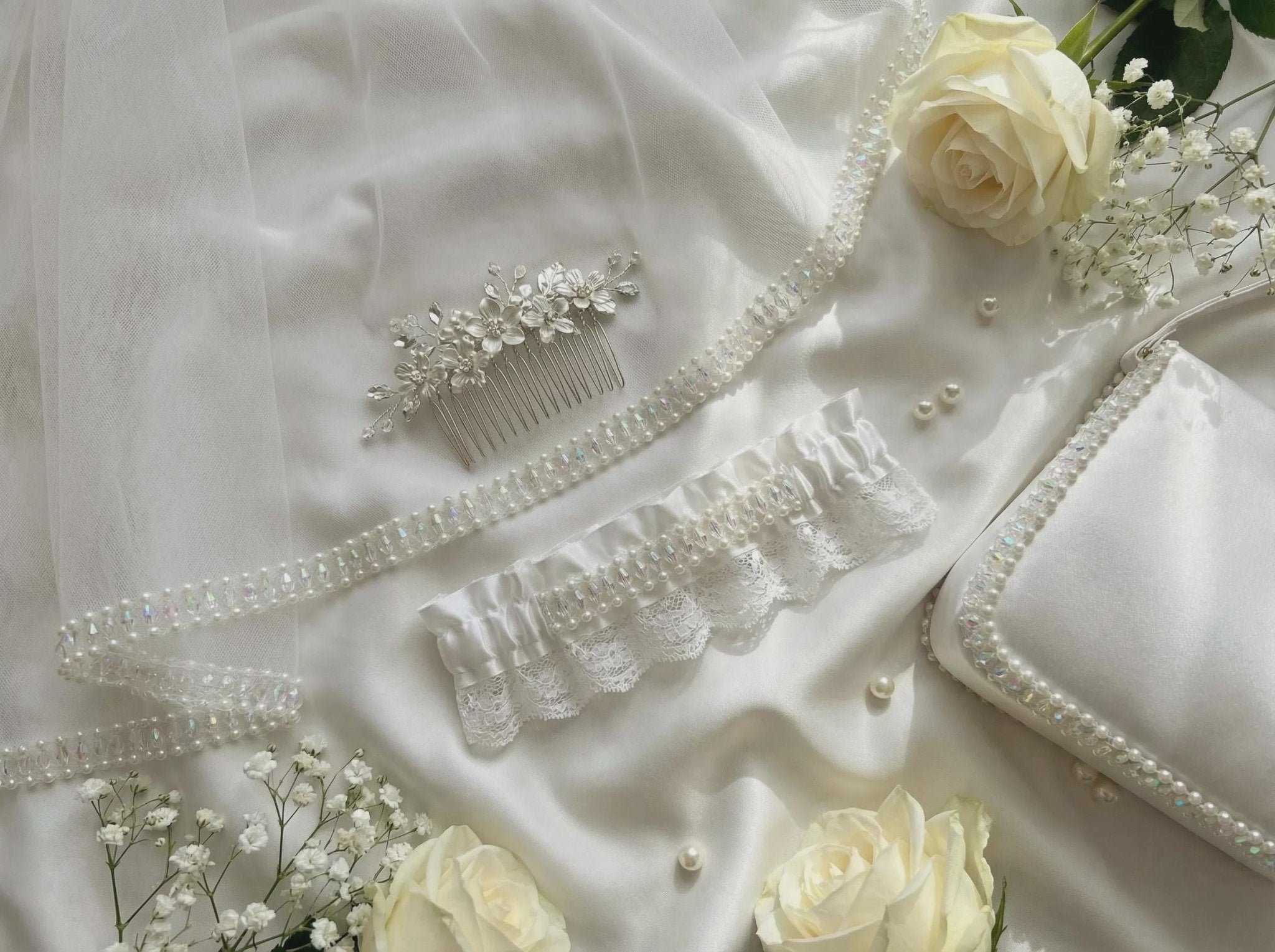Beaded Trim by the Yard, Designer Mesh Trim, Sewing or Adhesive Trim, Fashion Embellishment - Made in USA by Faraj Beading - Faraj Beading
