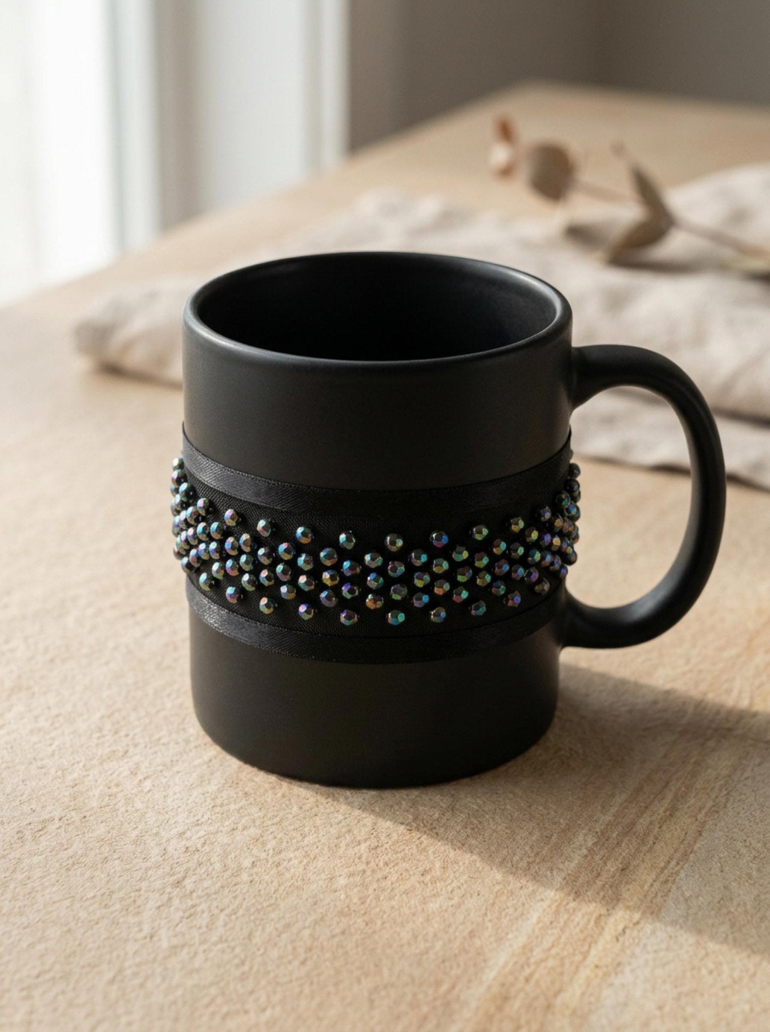 Black Iridescent Beaded Trim – Self Adhesive Trim, Peel and Stick Trim, DIY Clothing Embellishment, Sew or Stick Option - Faraj Beading
