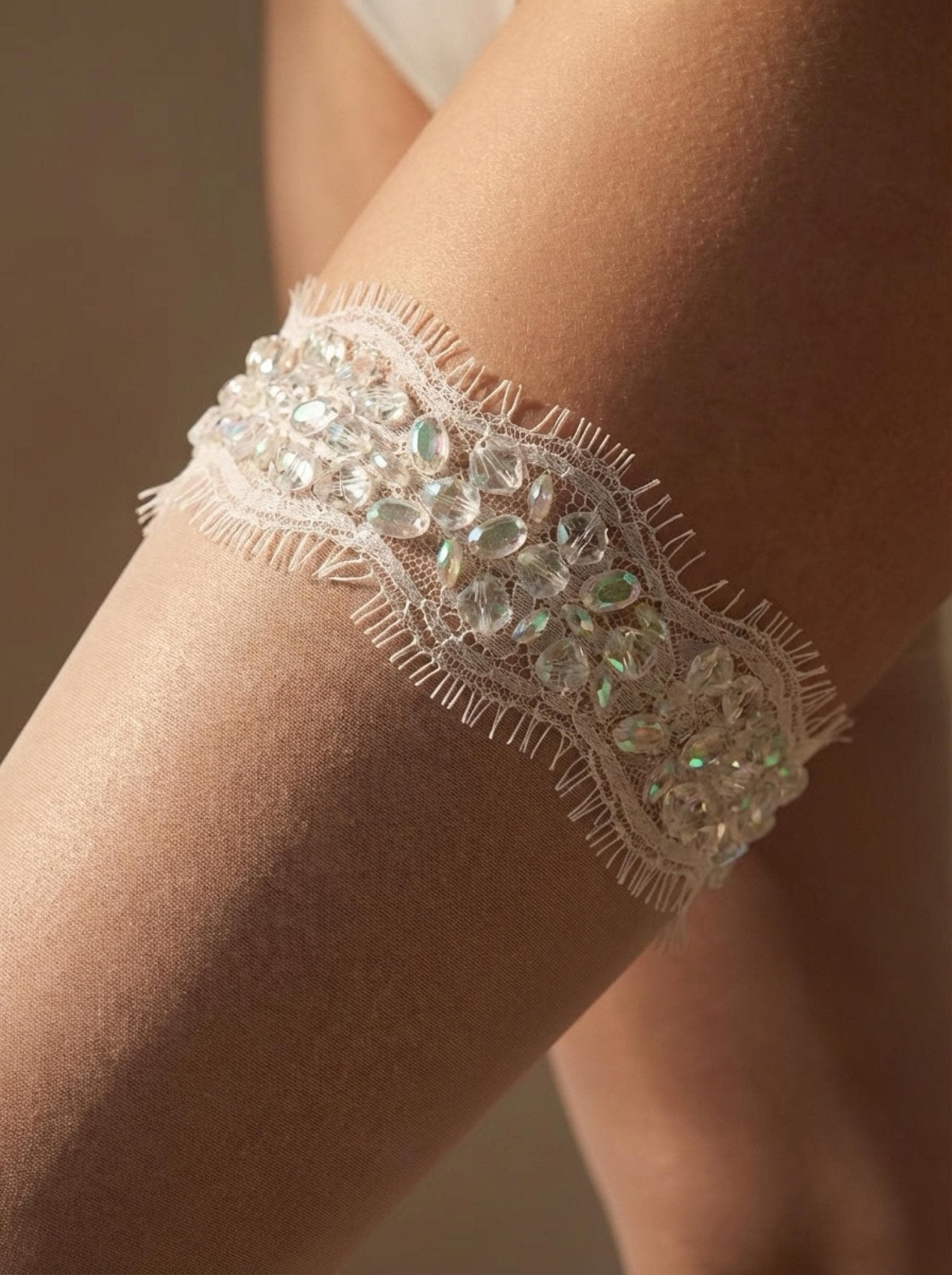 Bridal Lace Beaded Trim, Crystal Rhinestone Applique Trim by the Yard, Wedding Dress Trim, Couture Sewing Embellishment and Self Adhesive - Faraj Beading