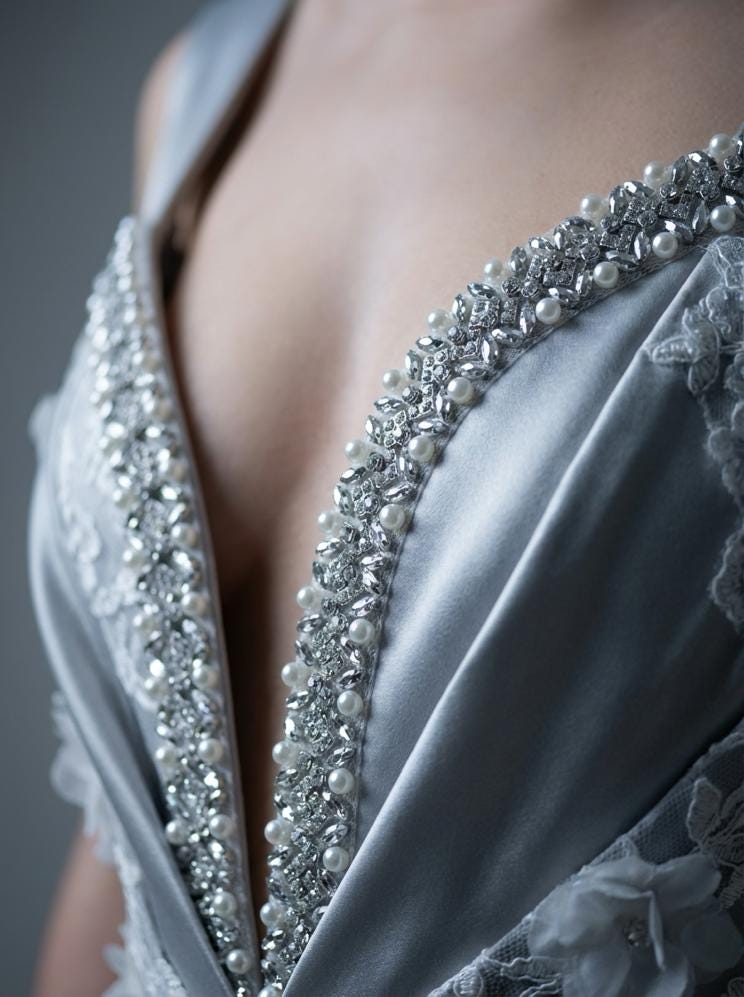 DIY Self Adhesive Trim with Beads, Pearls and Crystals rhinestones - Faraj Beading