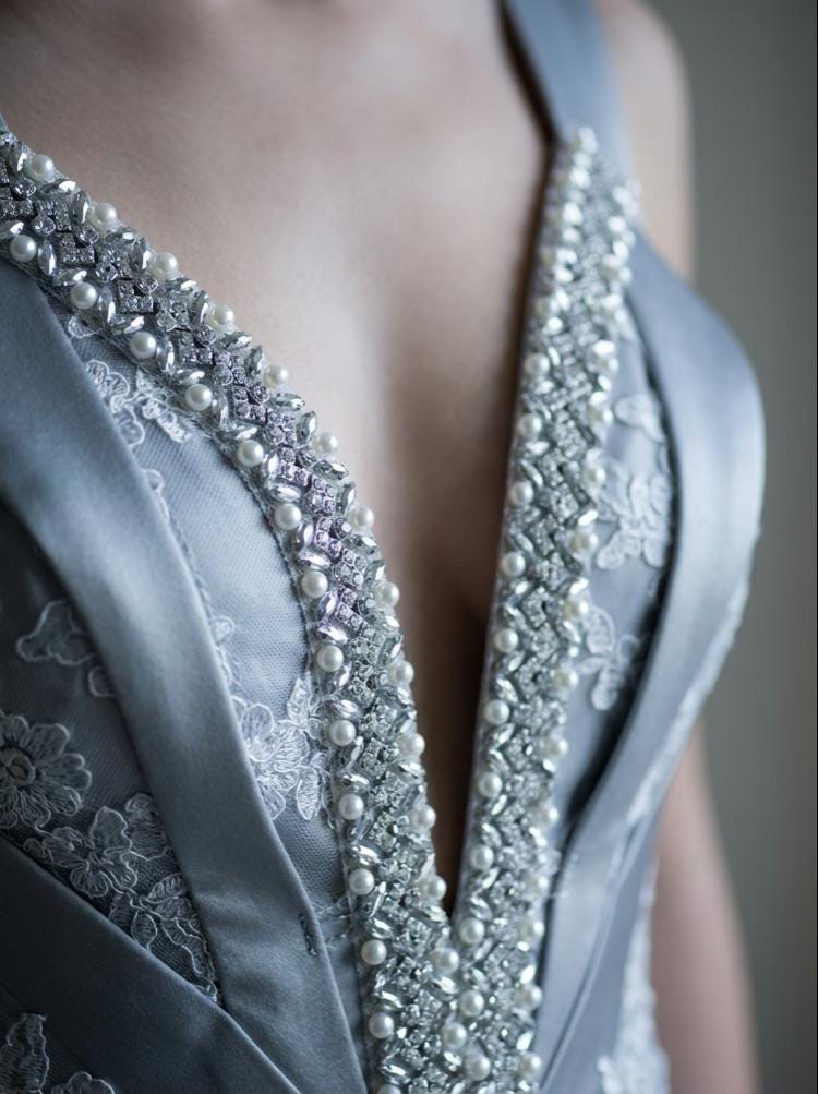 DIY Self Adhesive Trim with Beads, Pearls and Crystals rhinestones - Faraj Beading