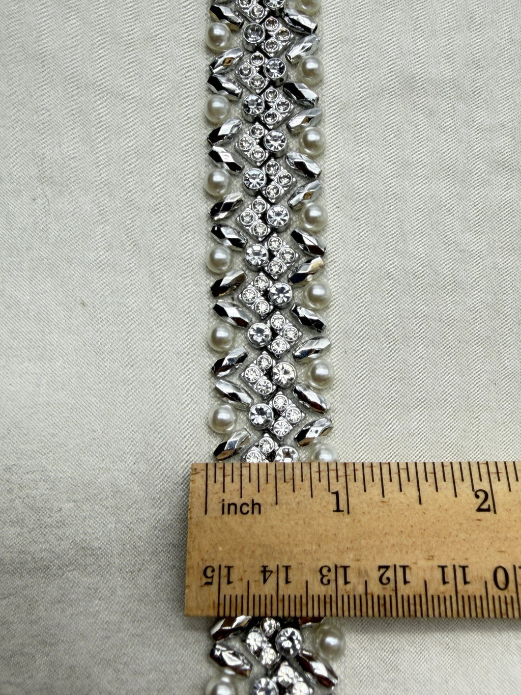 DIY Self Adhesive Trim with Beads, Pearls and Crystals rhinestones - Faraj Beading