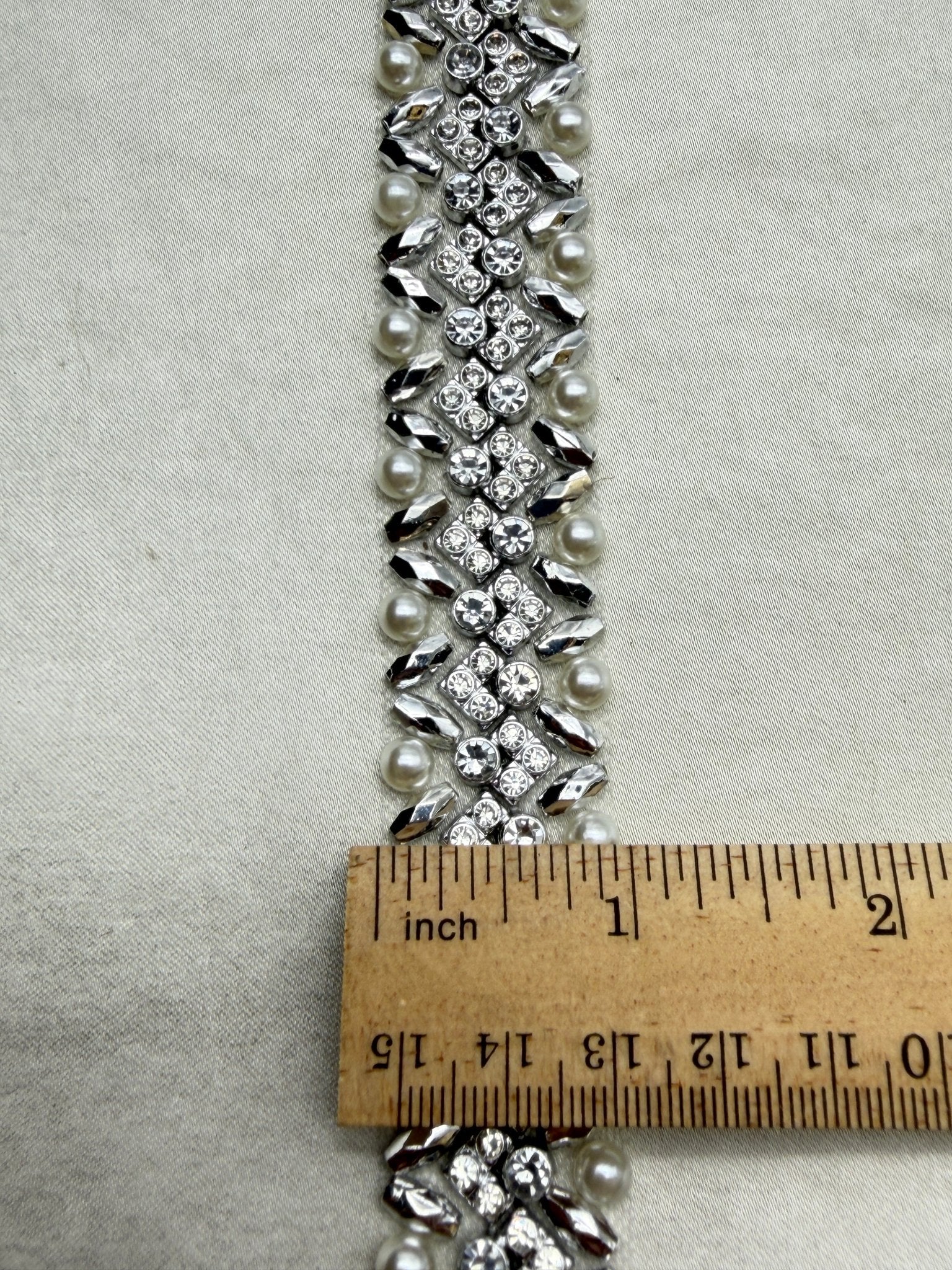 DIY Self Adhesive Trim with Beads, Pearls and Crystals rhinestones - Faraj Beading