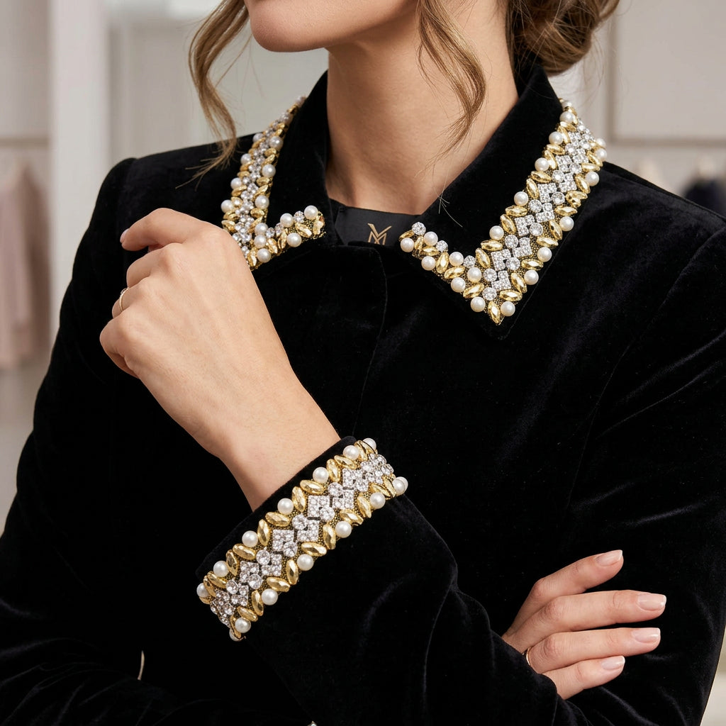 DIY Self Adhesive Trim with Beads, Pearls and Crystals rhinestones