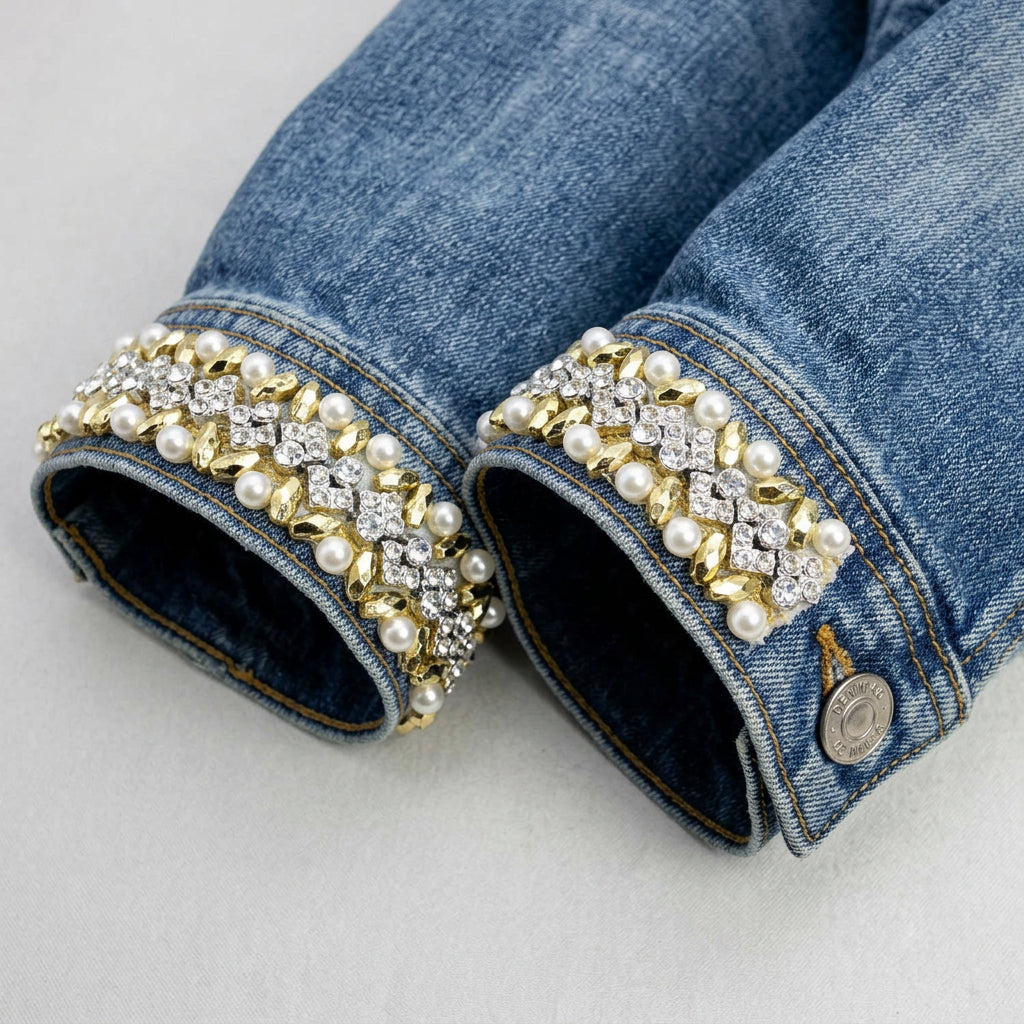 DIY Self Adhesive Trim with Beads, Pearls and Crystals rhinestones