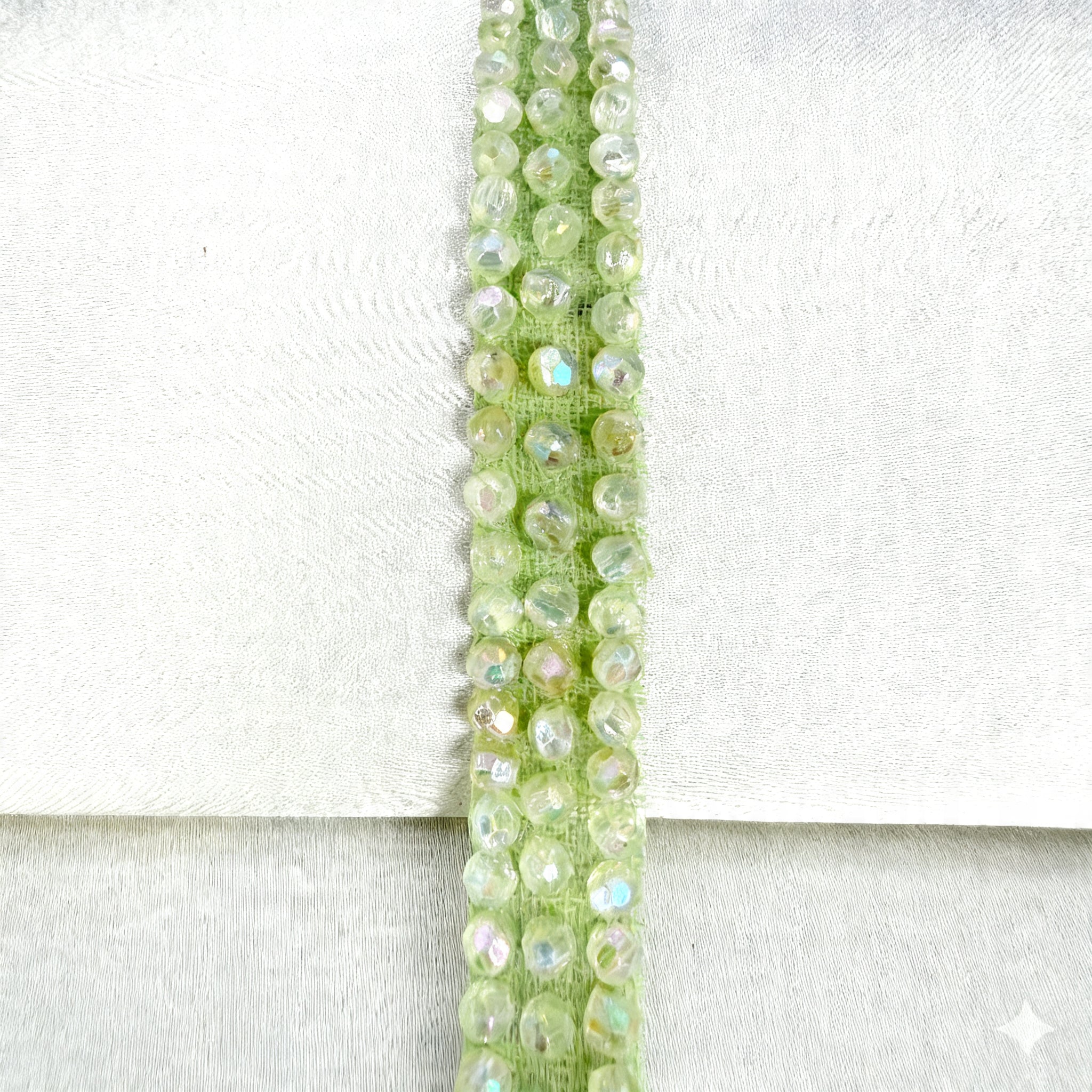 Colorful Beaded Trim – Self Adhesive Trim, Pastel Crystal Trim, Peel and Stick Fabric Trim, DIY Clothing Embellishment, Sew or Stick