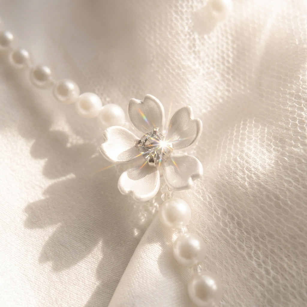 Scalloped Faux Pearl Flower Beaded Trim – Self Adhesive option. wedding cake decoration ,Ideal Embellishment for Dress, DIY Sewing & Crafts and home decor