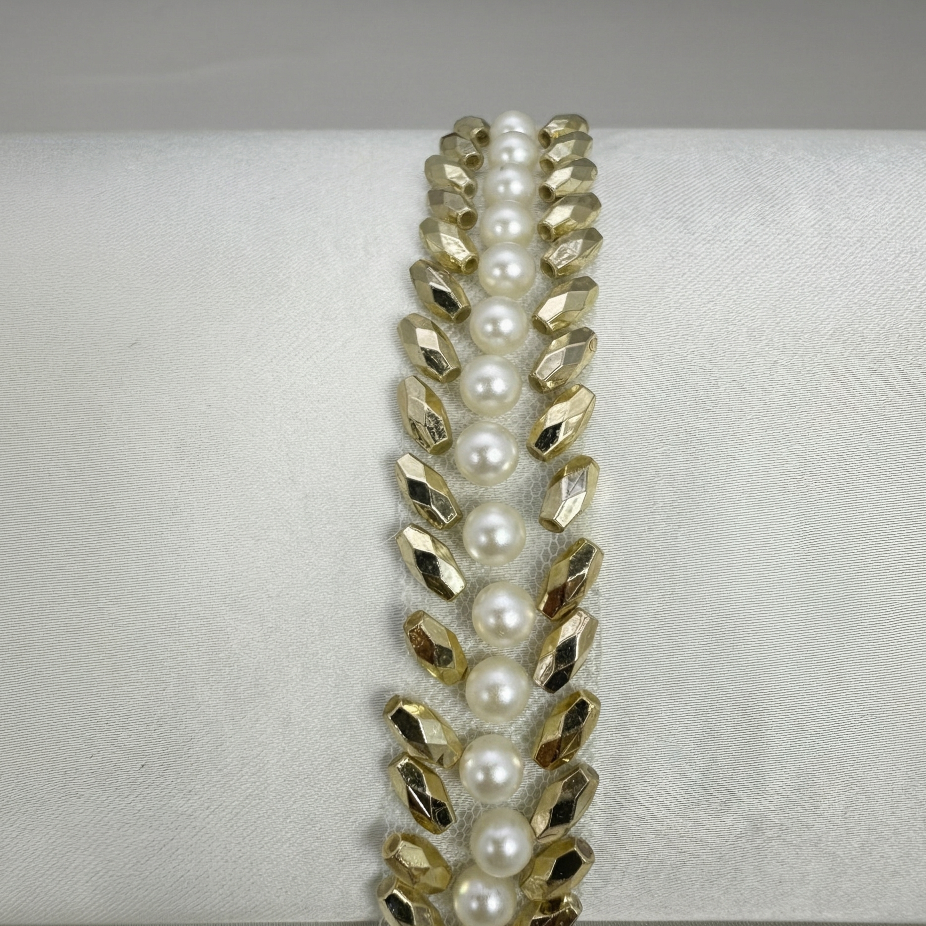 Pearl Beaded Trim by the Yard, Bridal Crystal Trim Options (AB, Silver, Gold, Black), Wedding Dress Sewing Trim, Accessories - Made in USA