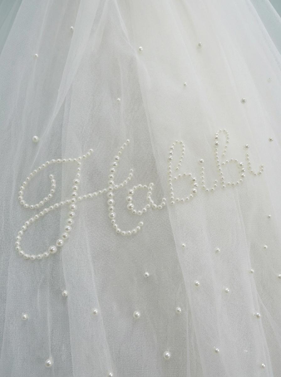 “Habibi” Pearl Bridal Veil
