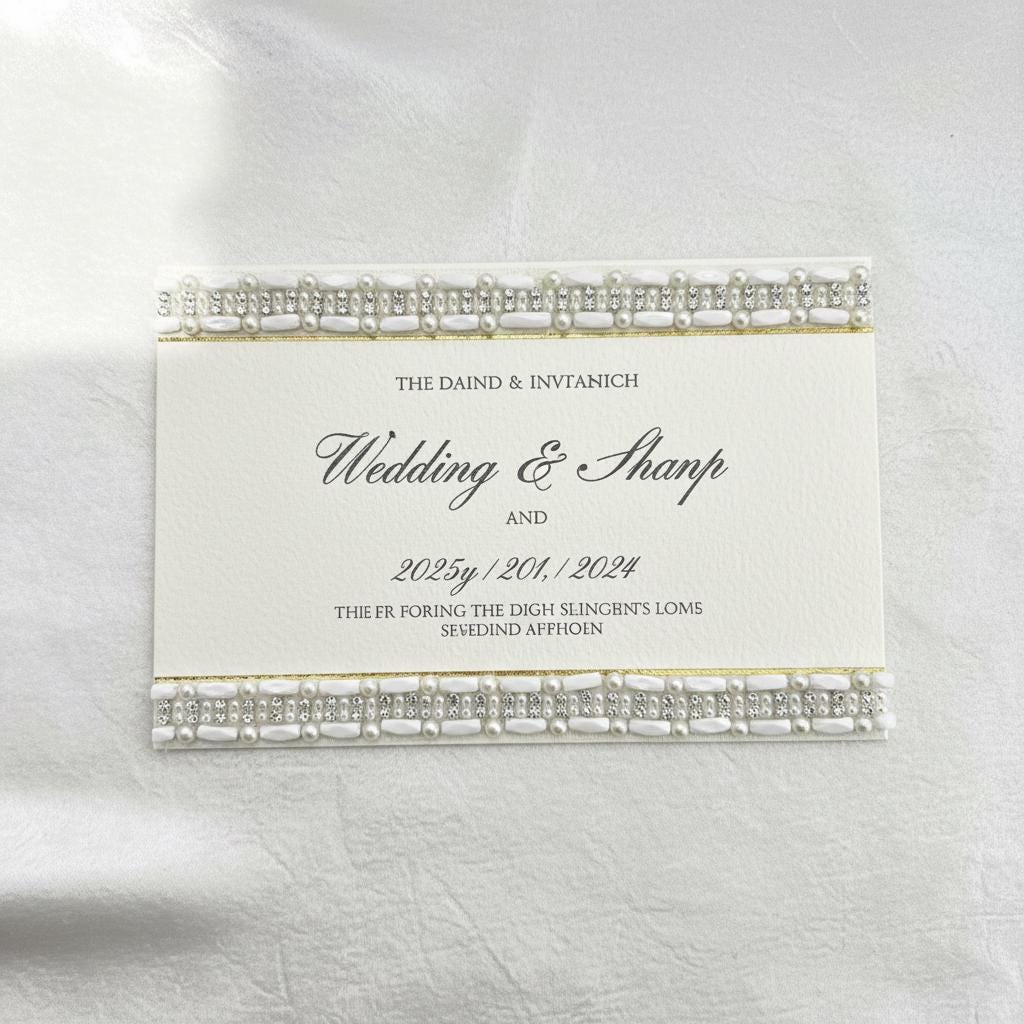 Ivory Pearl & Crystal Beaded Trim – Self Adhesive Rhinestone Applique Trim – DIY Bridal, Wedding Dress, Collar, Cuff Embellishment - Faraj Beading