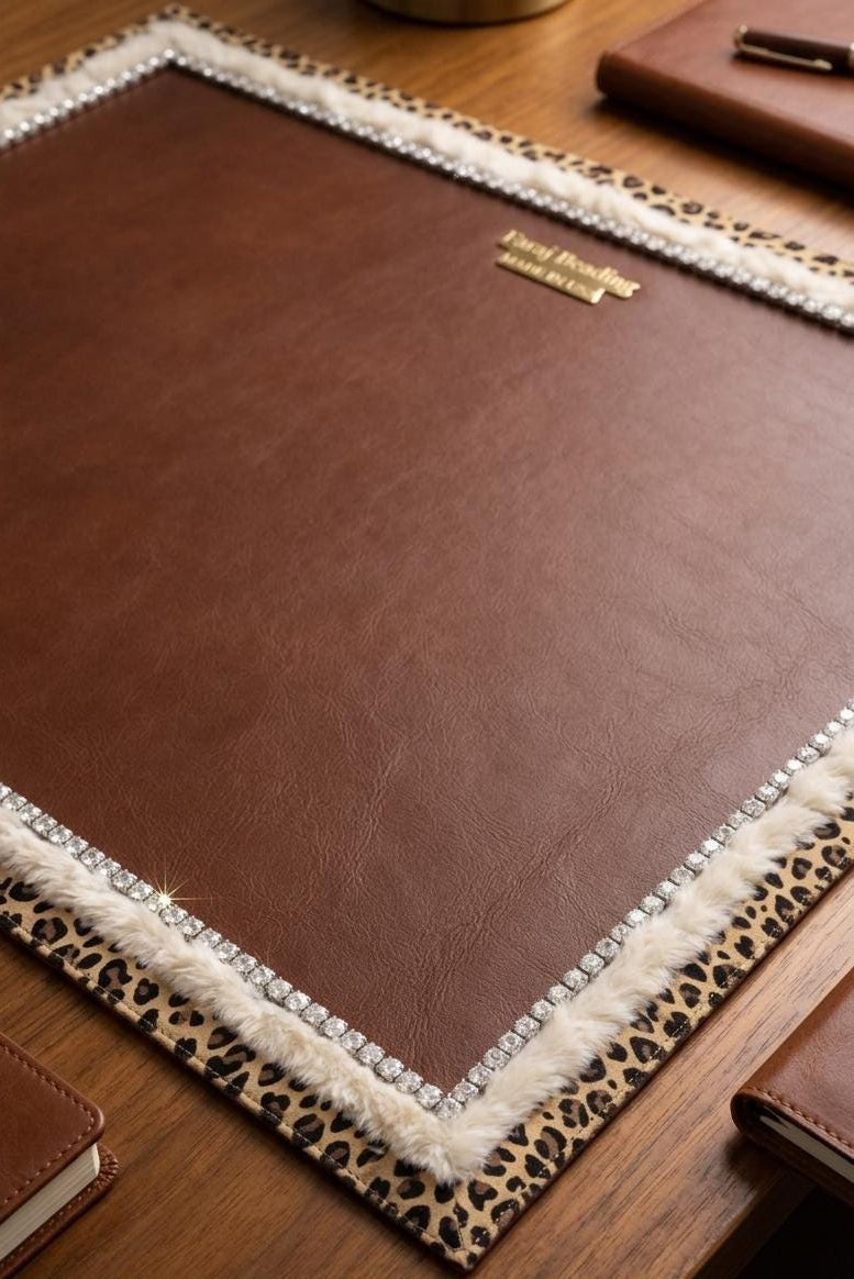 Leopard Fur Rhinestone Trim – Luxury Statement Trim, Faux Fur Beaded Trim, Sew On or Adhesive Trim, DIY Designer Embellishment - Faraj Beading