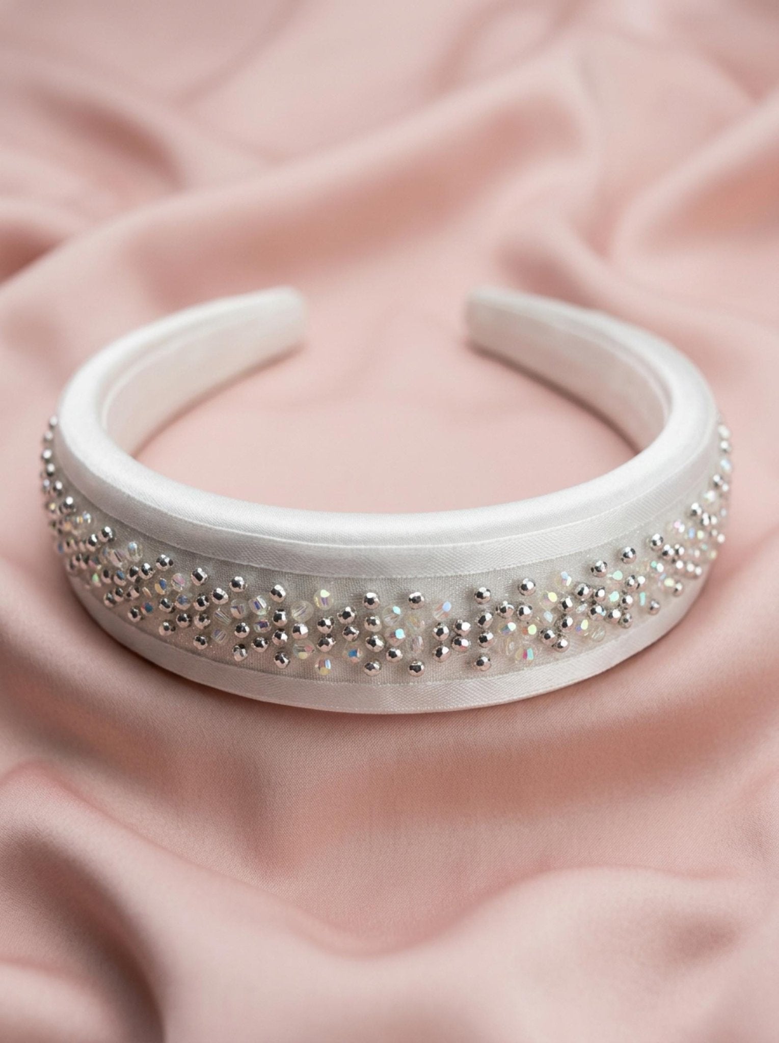 Luxury mixed beadsTrim – Gold or Silver Rhinestone Ribbon Trim – Self Adhesive or Sew On – Evening Wear, DIY Designer Trim - Faraj Beading