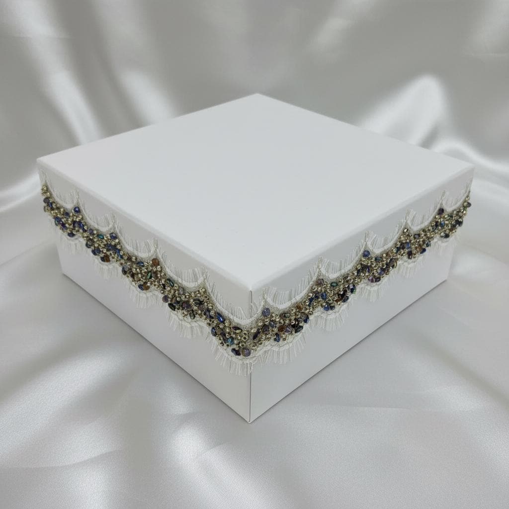 Multicolor Beaded Lace Trim, Iridescent Rhinestone & Gold Bead Trim, Bridal Couture Trim, Dress Embellishment, Sewing Trim by the Yard - Faraj Beading