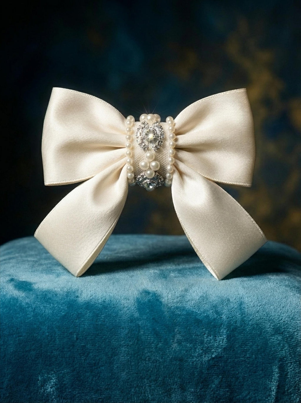 Pearl Rhinestone Trim – Pearl Trim, Bridal Wedding Trim, Crystal Embellishment, Self Adhesive or Sew On, 1” Seam Allowance Option - Faraj Beading