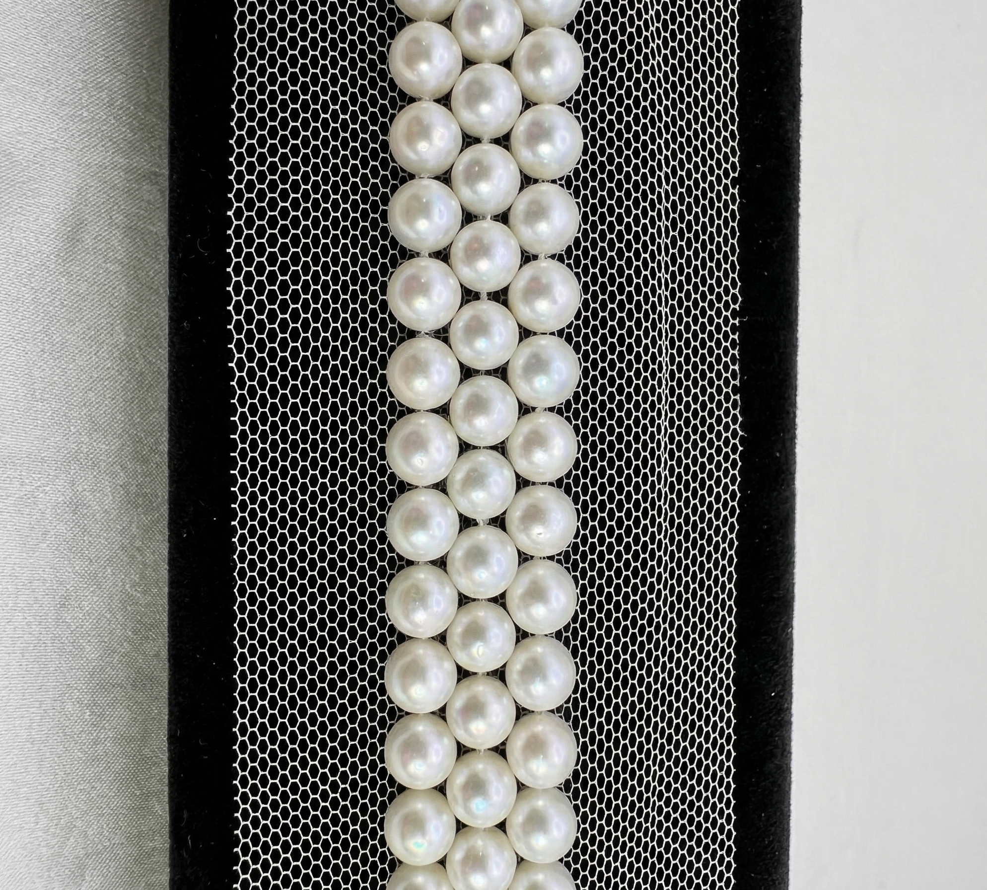 6mm Pearl Beaded Trim Use on Accessories, Self Adhesive or extra fabric seam ,Home Decor, Bridal - Faraj Beading - Made in USA