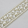 Luxury Beaded Trim by the Yard, Crystal Beaded Rhinestone Trim Collection, Designer Sewing Trim for Bridal, Couture Fashion, Self Adhesive