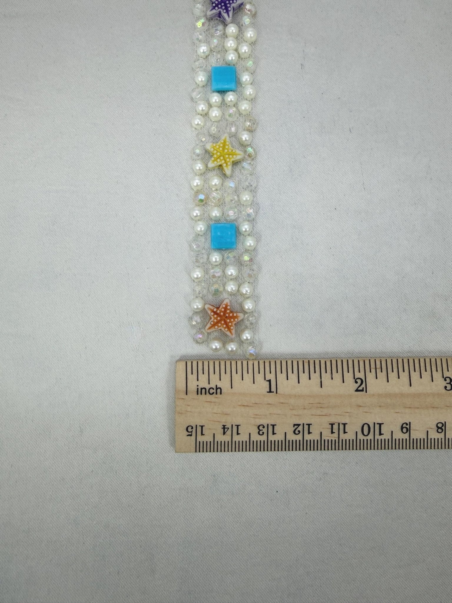 Self Adhesive beach Pearl Beaded Trim, Peel and Stick Lace Trim, DIY Embellishment Trim, No Sew Trim, Craft & Garment Decoration Made in USA - Faraj Beading