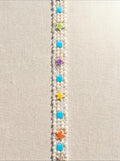 Self Adhesive beach Pearl Beaded Trim, Peel and Stick Lace Trim, DIY Embellishment Trim, No Sew Trim, Craft & Garment Decoration Made in USA - Faraj Beading