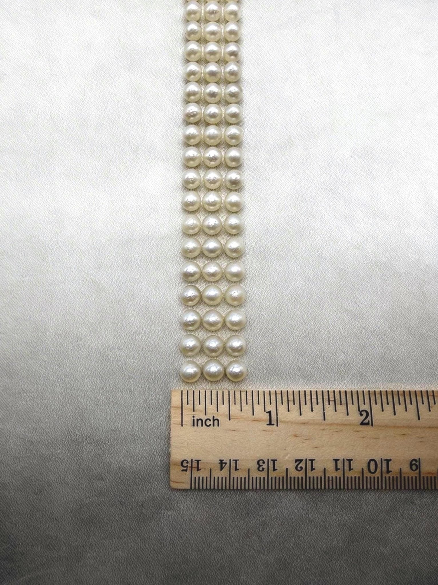 Self Adhesive Size Medium 6mm Pearl Beaded Trim Use on Accessories, Home Decor, Bridal - Faraj Beading - Made in USA - Faraj Beading